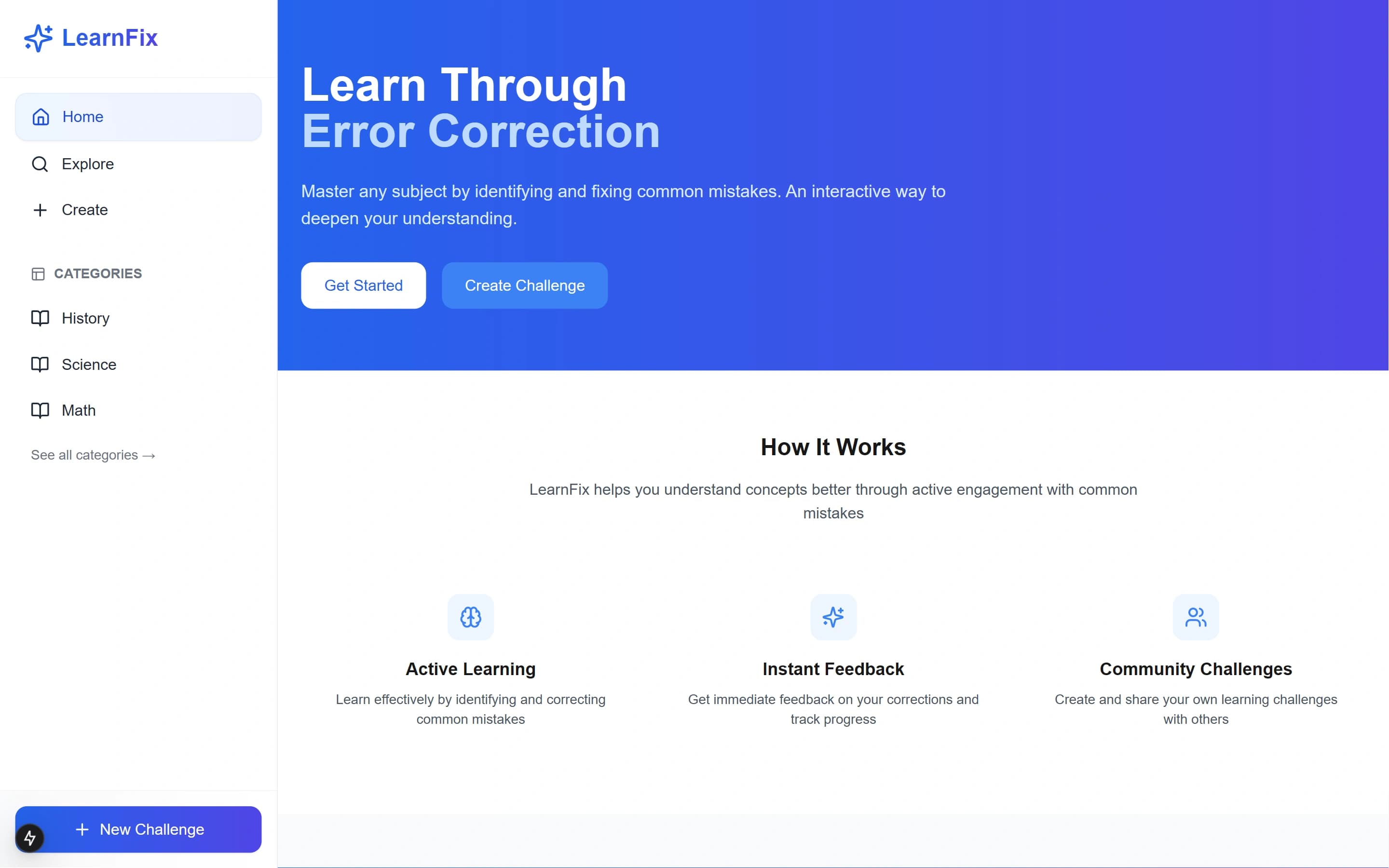 Learnfix - אפליקציה ללמידה בעזרת תיקון טעויות