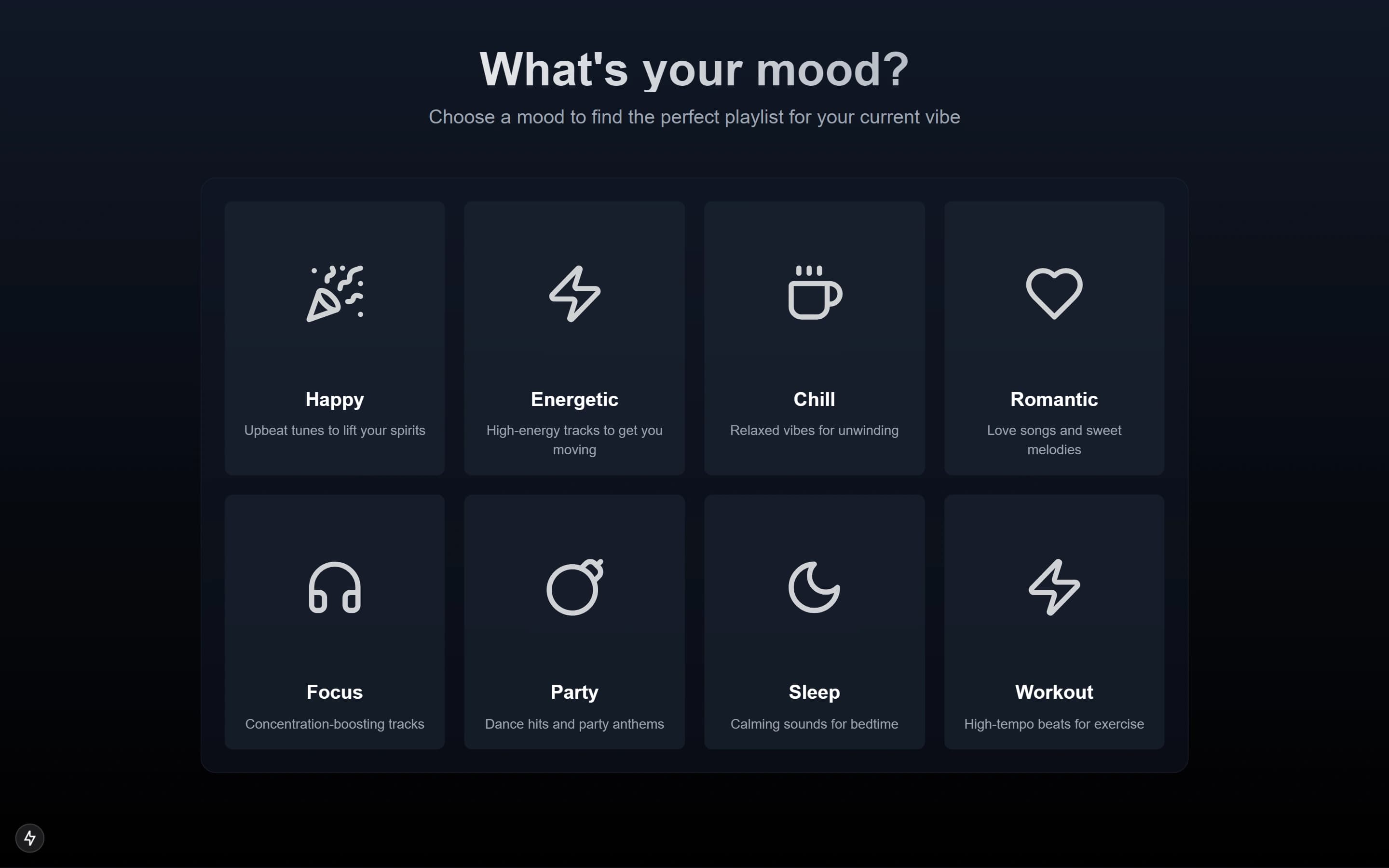 Moodlist - מצא את הפלייליסט שיתאים למצב הרוח שלך