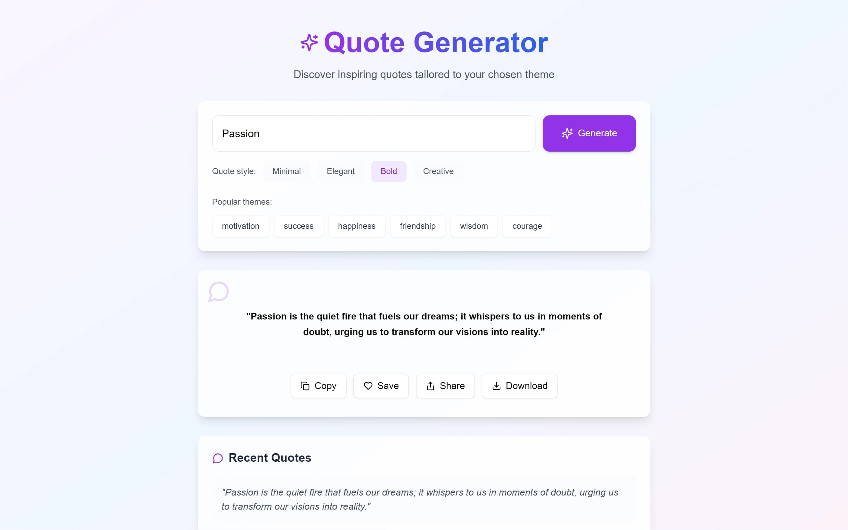 Quoter - Get a quote with a click