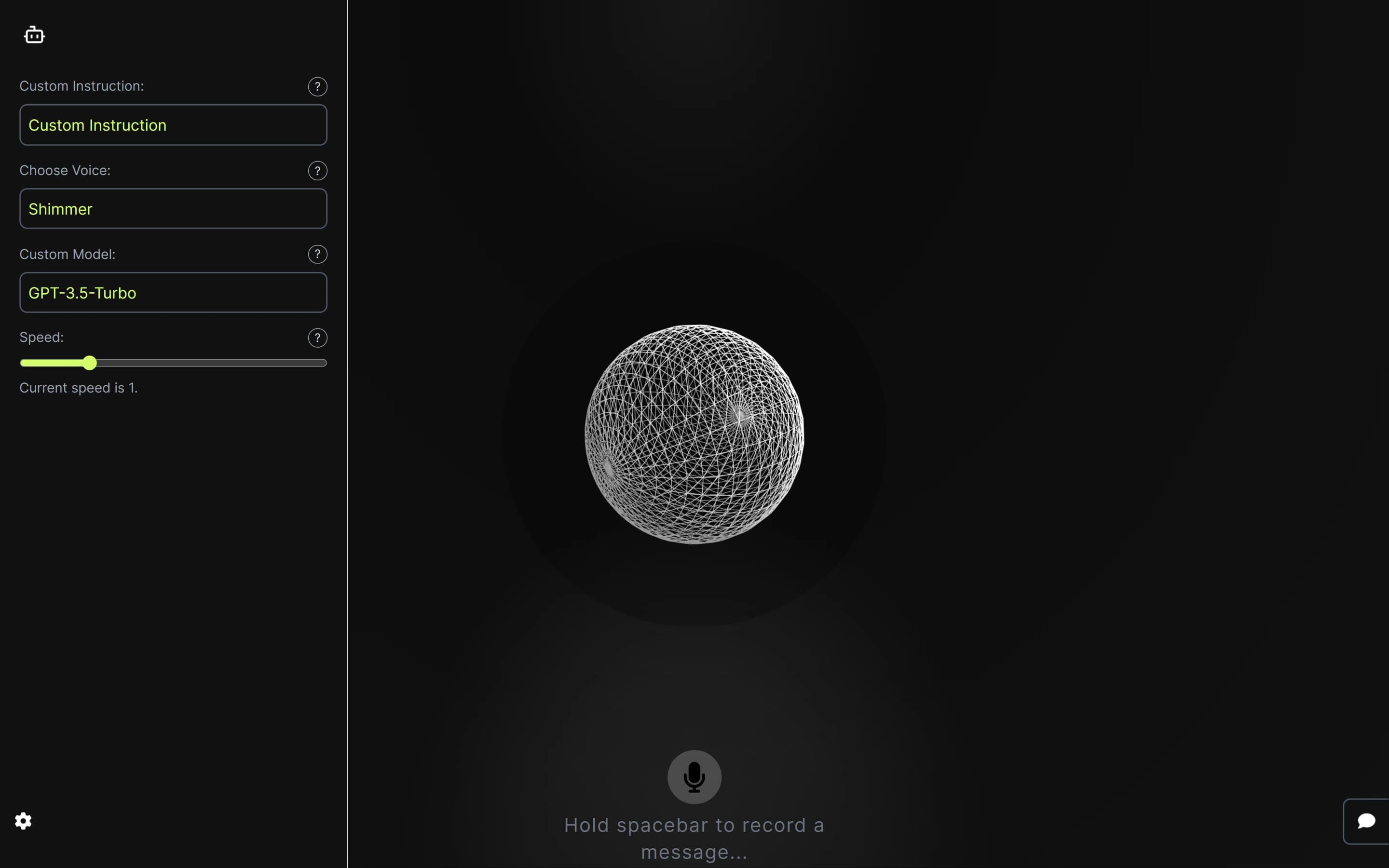 Voicey - An app for voice chat with AI